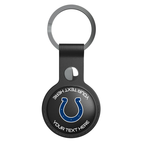 Indianapolis Colts Personalized Insignia Black Airtag Holder