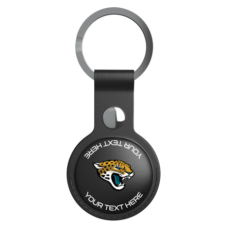 Jacksonville Jaguars Personalized Insignia Black Airtag Holder