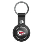 Kansas City Chiefs Personalized Insignia Black Airtag Holder