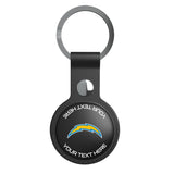 Los Angeles Chargers Personalized Insignia Black Airtag Holder