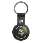 Minnesota Vikings Personalized Insignia Black Airtag Holder