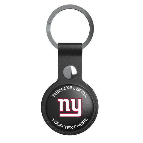 New York Giants Personalized Insignia Black Airtag Holder