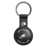 Philadelphia Eagles Personalized Insignia Black Airtag Holder