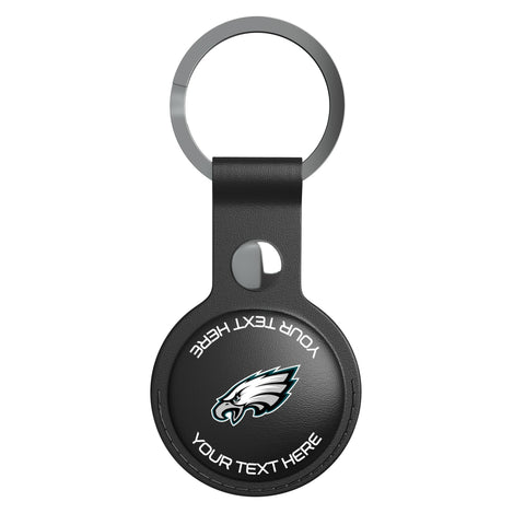 Philadelphia Eagles Personalized Insignia Black Airtag Holder