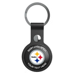 Pittsburgh Steelers Personalized Insignia Black Airtag Holder