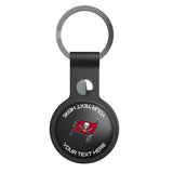 Tampa Bay Buccaneers Personalized Insignia Black Airtag Holder