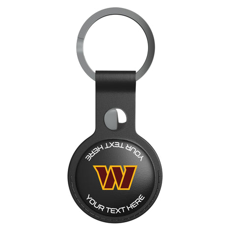 Washington Commanders Personalized Insignia Black Airtag Holder