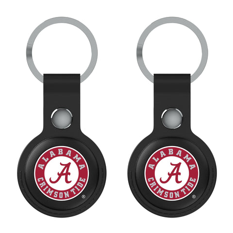 University of Alabama Crimson Tide Insignia Black Airtag Holder 2-Pack