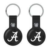 University of Alabama Crimson Tide Script A Insignia Black Airtag Holder 2-Pack