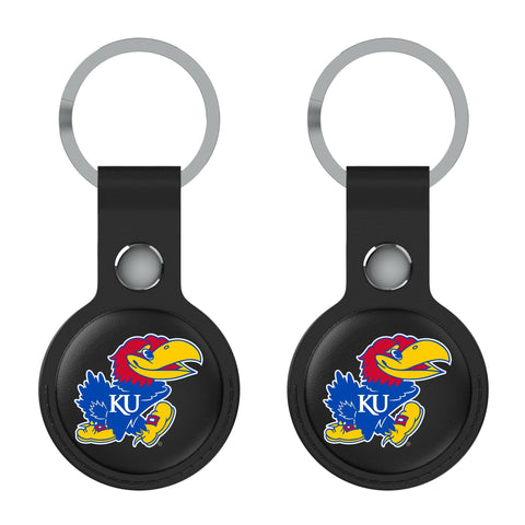 University of Kansas Jayhawks Insignia Black Airtag Holder 2-Pack