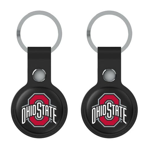 Ohio State Buckeyes Insignia Black Airtag Holder 2-Pack-0