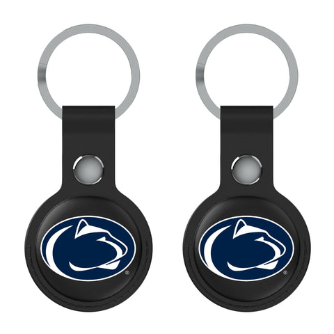 Pennsylvania State University Nittany Lions Insignia Black Airtag Holder 2-Pack