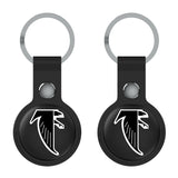 Atlanta Falcons Classic  Insignia Black Airtag Holder 2-Pack