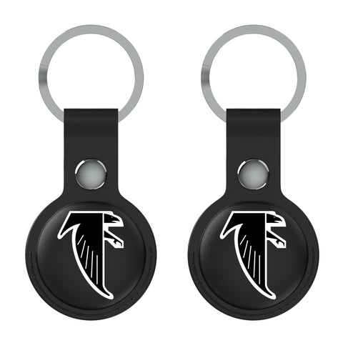 Atlanta Falcons Classic  Insignia Black Airtag Holder 2-Pack