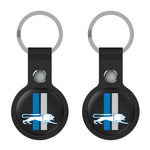 Detroit Lions Retro Insignia Black Airtag Holder 2-Pack
