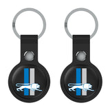 Detroit Lions Retro Insignia Black Airtag Holder 2-Pack