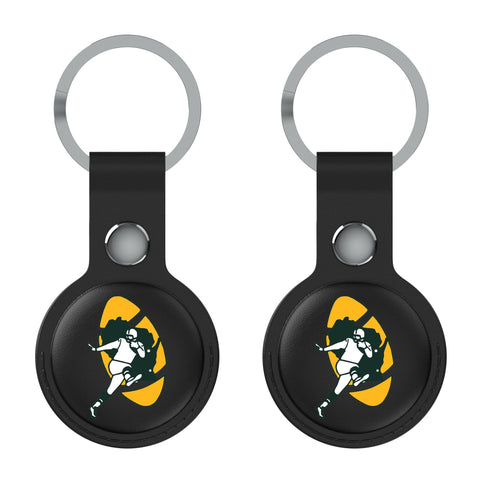 Green Bay Packers Historic Collection Insignia Black Airtag Holder 2-Pack