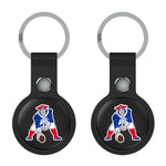 New England Patriots Historic Collection Insignia Black Airtag Holder 2-Pack