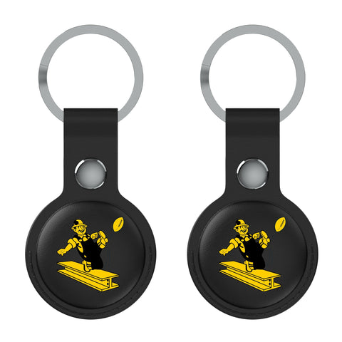 Pittsburgh Steelers 1961 Historic Collection Insignia Black Airtag Holder 2-Pack