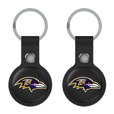 Baltimore Ravens Insignia Black Airtag Holder 2-Pack