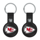 Kansas City Chiefs Insignia Black Airtag Holder 2-Pack