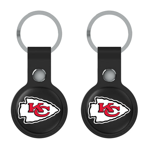Kansas City Chiefs Insignia Black Airtag Holder 2-Pack