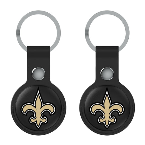 New Orleans Saints Insignia Black Airtag Holder 2-Pack