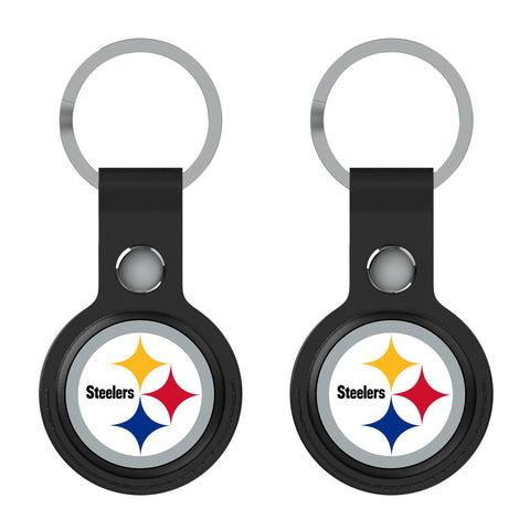 Pittsburgh Steelers Insignia Black Airtag Holder 2-Pack
