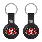 San Francisco 49ers Insignia Black Airtag Holder 2-Pack