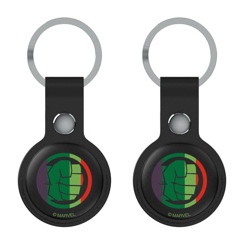 Marvel Avengers Hulk Sigil Black Airtag Holder 2-Pack