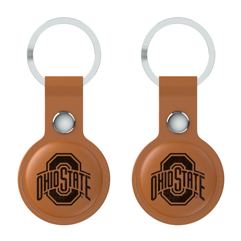 Ohio State Buckeyes Burn Brown Airtag Holder 2-Pack-0