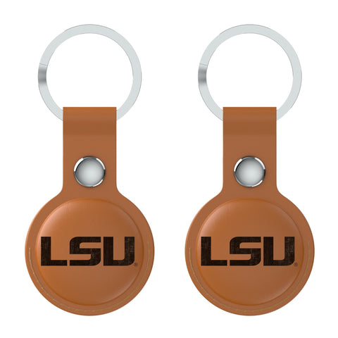 Louisiana State University Tigers Burn Brown Airtag Holder 2-Pack