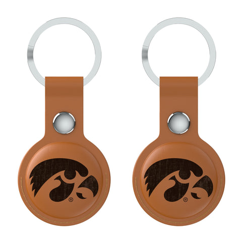 University of Iowa Hawkeyes Burn Brown Airtag Holder 2-Pack
