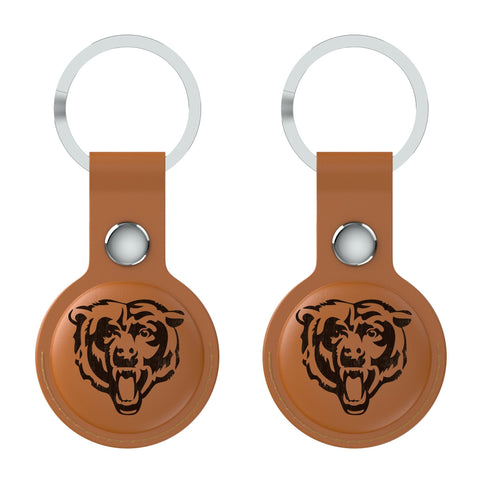 Chicago Bears Burn Brown Airtag Holder 2-Pack