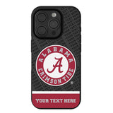 University of Alabama Crimson Tide Personalized EndZone Plus Bump Phone Case for Apple iPhone