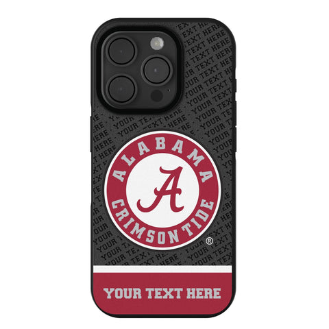 University of Alabama Crimson Tide Personalized EndZone Plus Bump Phone Case for Apple iPhone