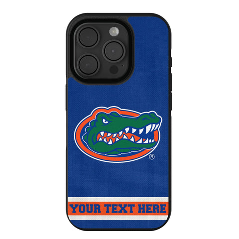 University of Florida Gators Personalized Stripe Bump Phone Case for Apple iPhone