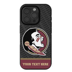 Florida State University Seminoles Personalized EndZone Plus Bump Phone Case for Apple iPhone