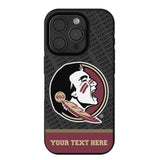 Florida State University Seminoles Personalized EndZone Plus Bump Phone Case for Apple iPhone