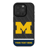 University of Michigan Wolverines Personalized EndZone Plus Bump Phone Case for Apple iPhone
