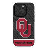 University of Oklahoma Sooners Personalized EndZone Plus Bump Phone Case for Apple iPhone