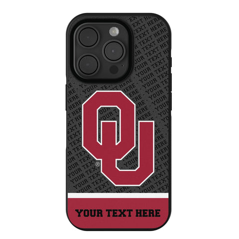 University of Oklahoma Sooners Personalized EndZone Plus Bump Phone Case for Apple iPhone