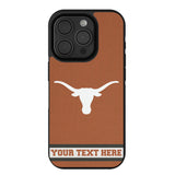 University of Texas Longhorns Personalized Stripe Bump Phone Case for Apple iPhone