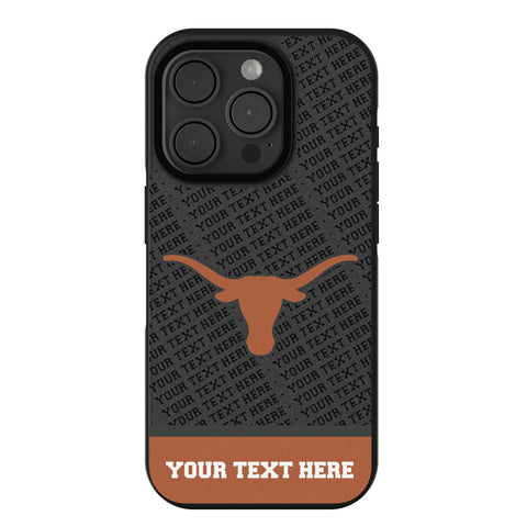 University of Texas Longhorns Personalized EndZone Plus Bump Phone Case for Apple iPhone