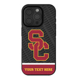 University of Southern California Trojans Personalized EndZone Plus Bump Phone Case for Apple iPhone