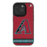 Arizona Diamondbacks Personalized Stripe Bump Phone Case for Apple iPhone