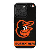 Baltimore Orioles Personalized Stripe Bump Phone Case for Apple iPhone