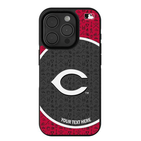 Cincinnati Reds Personalized Circle Bump Phone Case for Apple iPhone