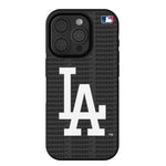 LA Dodgers Text Backdrop Bump Phone Case for Apple iPhone