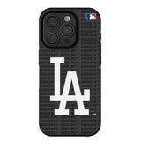 LA Dodgers Text Backdrop Bump Phone Case for Apple iPhone